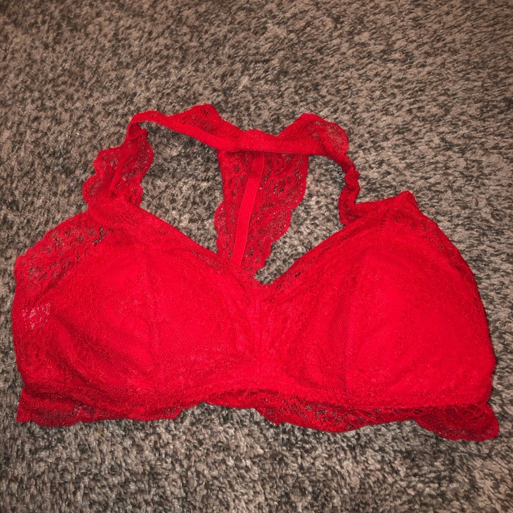 Red Target Bralette